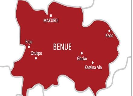 map of Benue state – Nigerian Infopedia