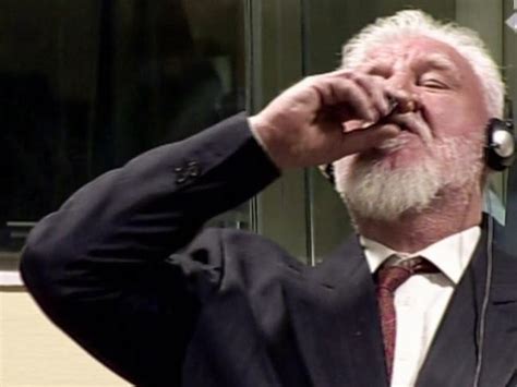 Croatian war criminal Slobodan Praljak ‘drinks poison’ in court after ...