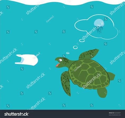 Leatherback Turtle Eating Plastic Bags