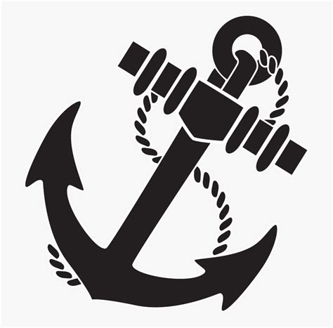 Navy Anchor Logo Black And White