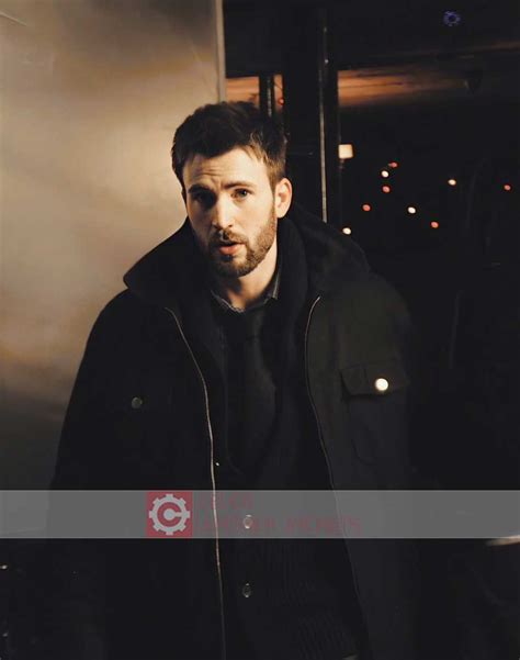 Chris Evans Black Jacket | Nick Vaughan Jacket Before We Go