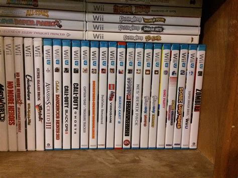 My collection of retail Wii U games. : gamecollecting