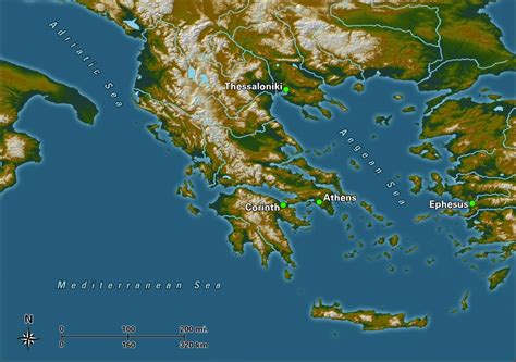 Corinth Map - Bible Odyssey