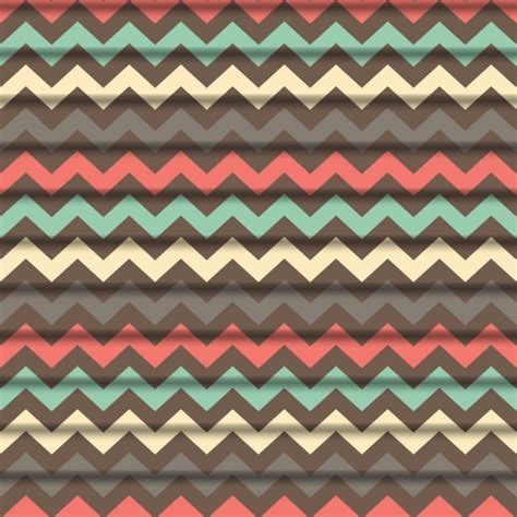 Colorful zig zag background Vector | Free Download