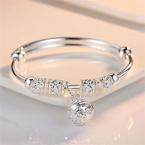 Fashion Silver Artificial Stone Bangle Cuff Bracelet For Women Price: 8 ...