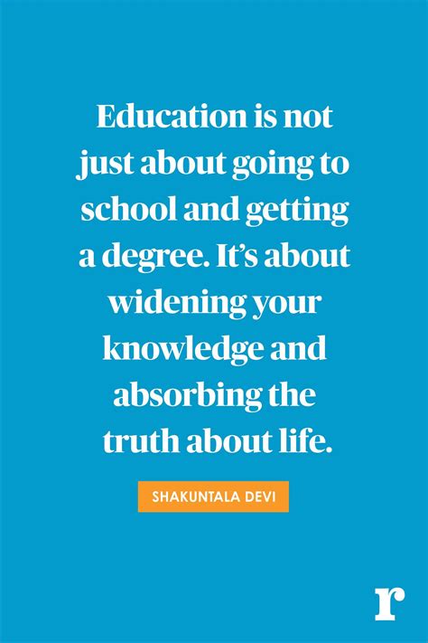 Shakuntala Devi Education Quotes For Teachers, Education Motivation, Quotes For Students, Quotes ...