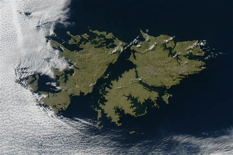 Satellite image of the Falkland Islands | Gifex