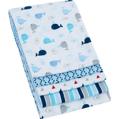 Garanimals Receiving Blanket, 4-Pack, Blue - Walmart.com - Walmart.com