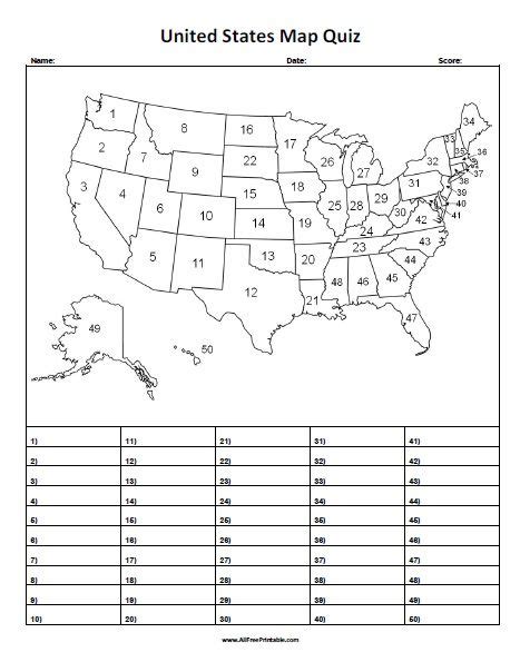 Map Of Usa Quiz – Topographic Map of Usa with States