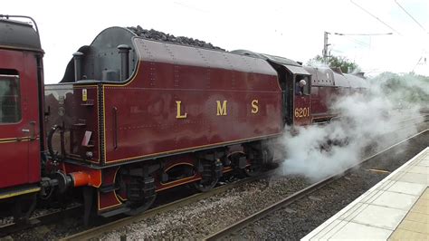 LMS Princess Royal 46201 'Princess Elizabeth' at Wigan North Railway Station - YouTube