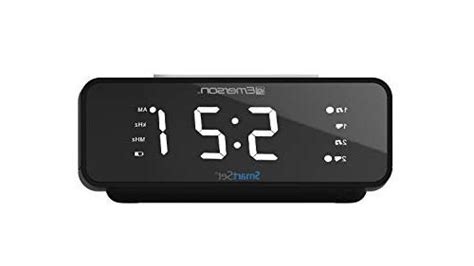 Emerson SmartSet Alarm Clock Radio with AM/FM Radio,