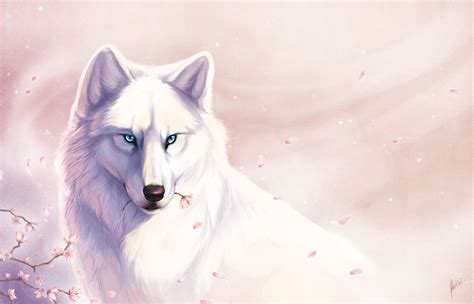 Gorgeous digital white wolf.. Anime Wolf, Artwork Lobo, Wolf Artwork ...