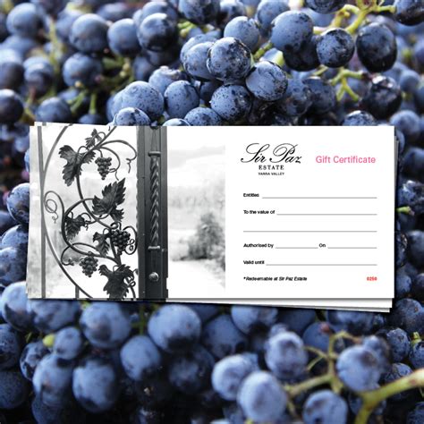 eGift Voucher — Sir Paz Estate, Yarra Valley