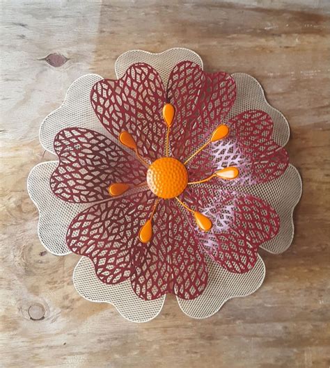 Large Metal Flower Wall Art/ Flower wall decor/ Garden Fence | Etsy