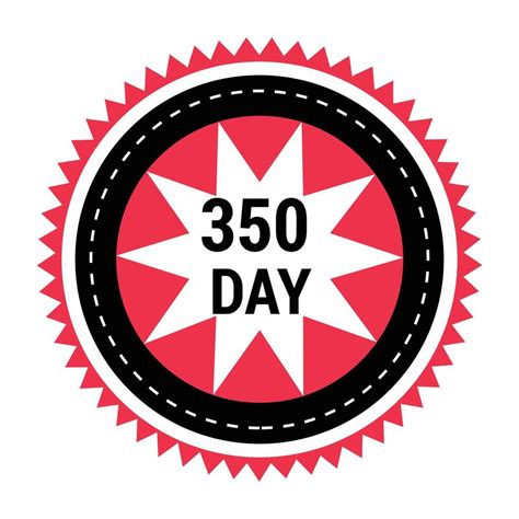 Powerful label icon logo 350 day Free Vector 26506256 Vector Art at ...