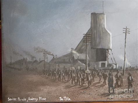 Copper Miners Strike Parade Painting by Terry Mills - Pixels