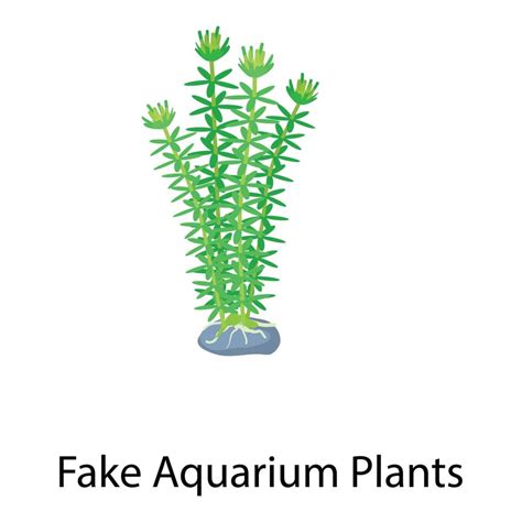 Fake aquarium plants icon, isometric style 14225791 Vector Art at Vecteezy