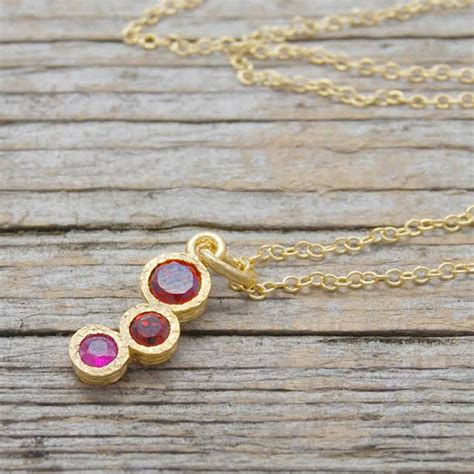 Ruby and Garnet Necklace Gold Pendant Ruby Necklace Garnet | Etsy