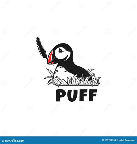 Puffin Logo Vector. Animal Logo Stock Vector - Illustration of black ...