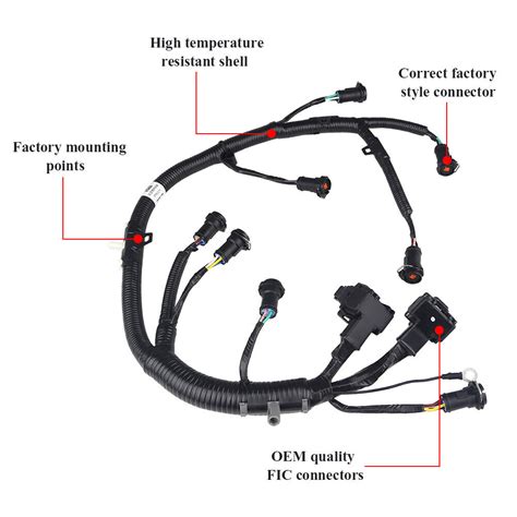 FICM FUEL INJECTOR WIRING HARNESS FIT FOR 2003-2007 FORD F350 F250 F450 ...