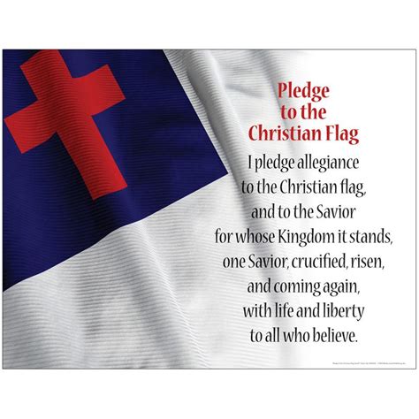 Knowledge Tree | Barker Creek Publishing Pledge to the Christian Flag Chart