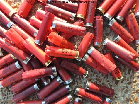 100 RED 12 Gauge Used Empty Shotgun shells for crafts spent