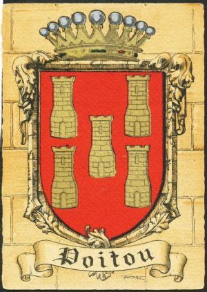 Blason de Poitou/Coat of arms (crest) of Poitou