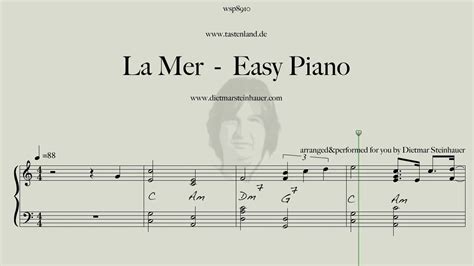 La Mer - Easy Piano - YouTube