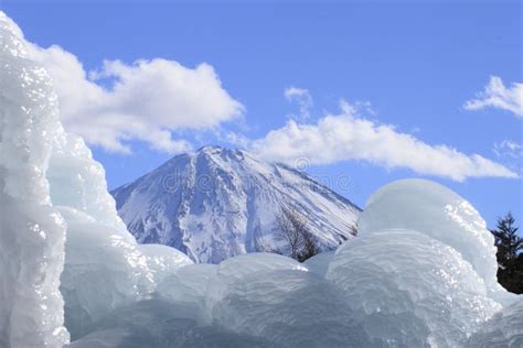 Mt.Fuji in winter stock photo. Image of nature, white - 24847982