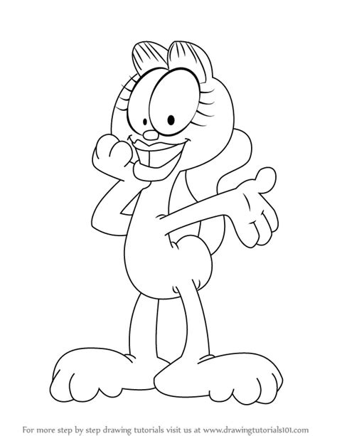 Learn How to Draw Arlene from Garfield (Garfield) Step by Step ...