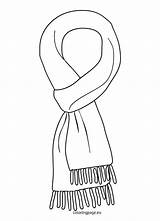 Winter  Coloring Page scarf Pattern Paper Crafts Diy Kids sketch template