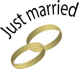 Just married Logo Download png