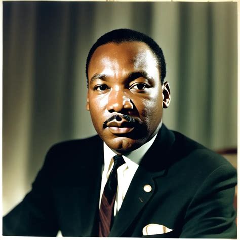 Inspiring Portrait of Dr Martin Luther King Jr in Vibrant Color | MUSE AI