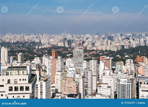 Sao Paulo City Skyline stock image. Image of building - 79106707