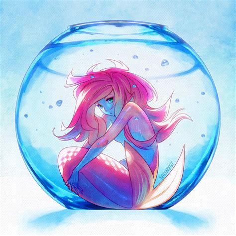 Captive Mermaid by nakanoart on DeviantArt | Arte de sirenas, Sirenas, Dibujos de sirenas