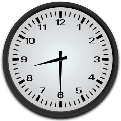 Half Past 8 o'clock - Openclipart