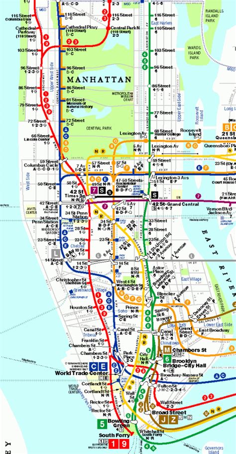 Map Of Manhattan Nyc And Travel Information | Download Free Map Of ...