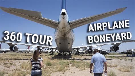 Take a 360 tour of the "airplane boneyard" in Arizona - YouTube