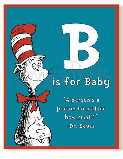 Dr Seuss Cat in the Hat Baby Nursery Wall Print 8x10 | eli bedroom ...