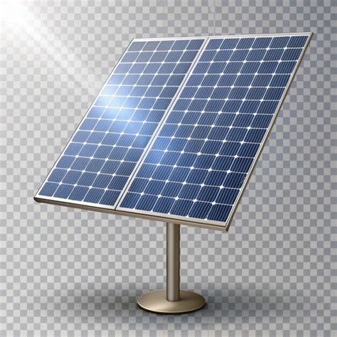 Solar Plate on Transparent Background for Clear and Innovative Energy ...