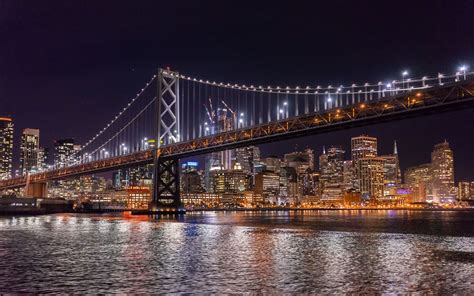 San Francisco Night Cruise - View of the San Francisco-Oakland Bay ...