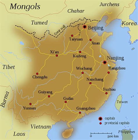 Map of the Ming Dynasty Territory (Illustration) - World History ...