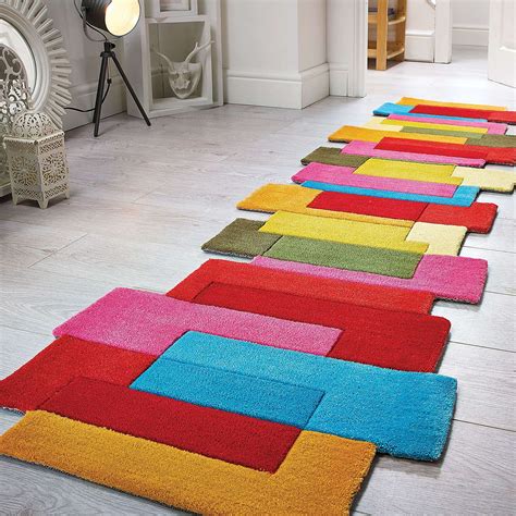 Shaped Runner in Multi Coloured – Next Day Delivery Shaped Runner in Multi Coloured from ...