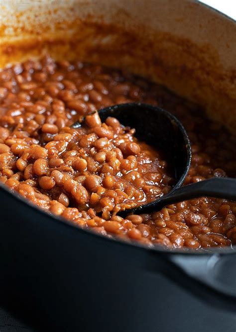 Classic homemade Boston-style baked beans, flavoured with molasses and cooked low and slow ...