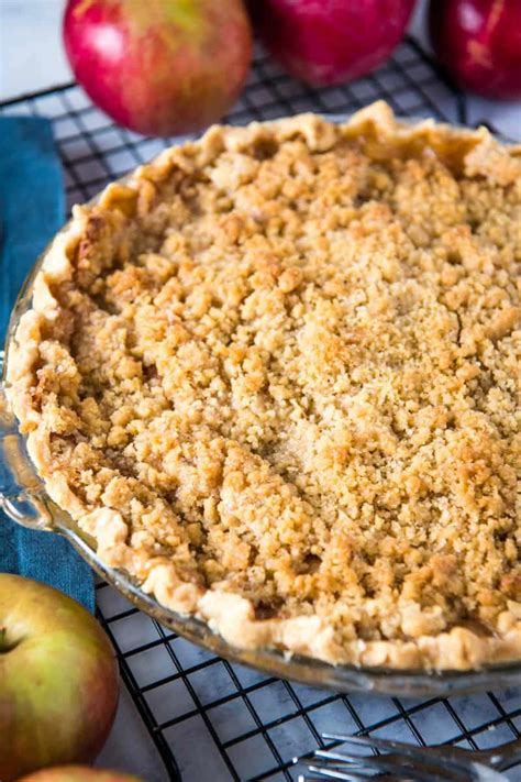 Dutch Apple Crumb Pie with Streusel Topping | Adventures of Mel