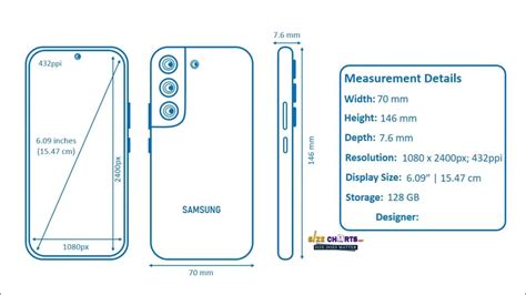 Samsung Galaxy S22 Size, Measurements & Dimension Illustration - YouTube