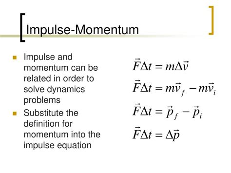 Momentum Equation