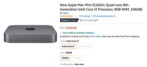 Mac mini with 256 GB SSD currently $669 on Amazon ⌚️ 🖥 📱 mac&egg