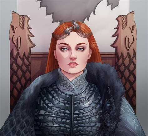 Conventional Wisdom Westeros — Fan art of Sansa Stark, the Queen in The North. By...