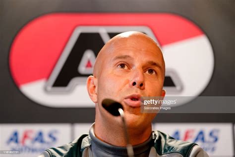 coach Arne Slot of AZ Alkmaar during the Pressconference and Training ...